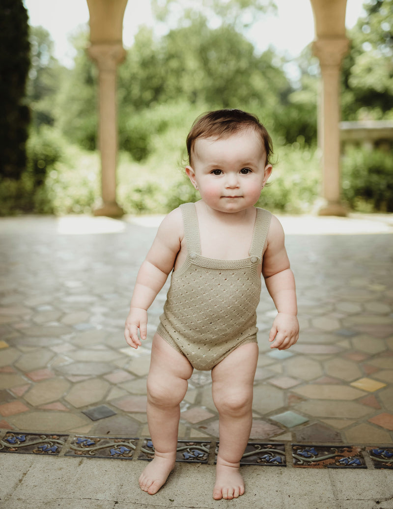 Cala Knit Romper ~ Oat